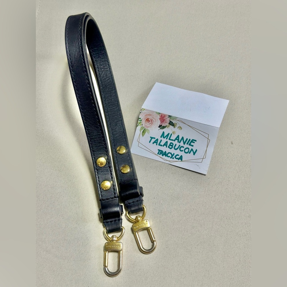 Louis Vuitton Black Leather Adjustable Strap from MPA